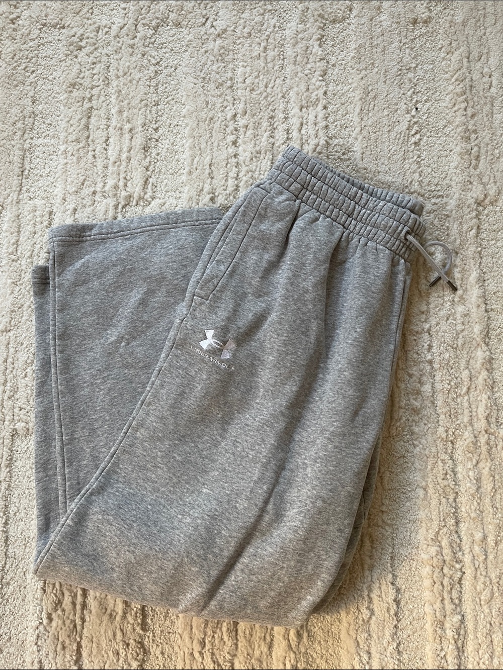 Under Armour mens Gray Heather Joggers with Logo large